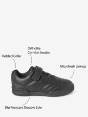 Black Leather Single Strap Shoes - Image 2 of 5