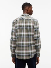 Tommy Jeans Green Regular Fit Check Brushed Flannel Shirt - Image 2 of 5