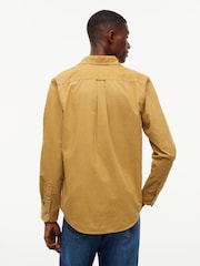 Tommy Jeans Brown Regular Fit Button Down Corduroy Shirt - Image 2 of 5