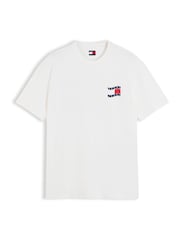 Tommy Jeans White Wavy Flag Back Logo Relaxed T-Shirt - Image 5 of 5