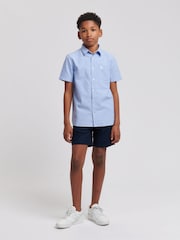 Jack Wills Blue Boys Short Sleeve Oxford Shirt - Image 2 of 8