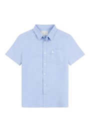 Jack Wills Blue Boys Short Sleeve Oxford Shirt - Image 6 of 8