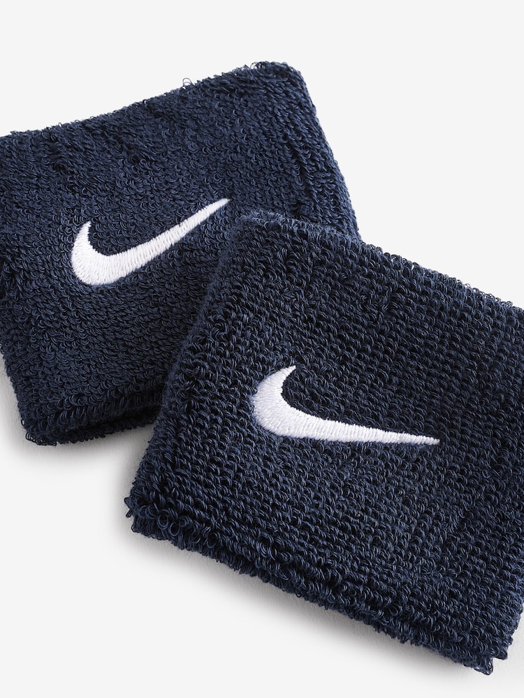 Nike Dark Blue Swoosh Wristband - Image 2 of 4