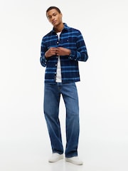 Синій - Tommy Jeans Вельветова сорочка доброї якості dobby стандартний крій - Image 3 of 5