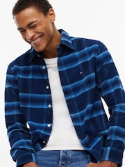 Синій - Tommy Jeans Вельветова сорочка доброї якості dobby стандартний крій - Image 4 of 5