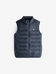 Lyle & Scott Navy Blue Boys Padded Gilet - Image 1 of 5