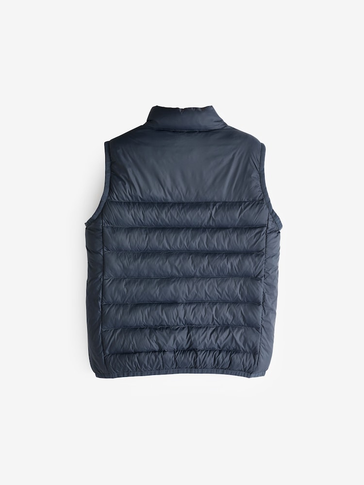 Lyle & Scott Navy Blue Boys Padded Gilet - Image 2 of 5
