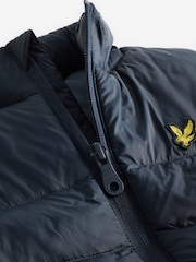 Lyle & Scott Navy Blue Boys Padded Gilet - Image 3 of 5