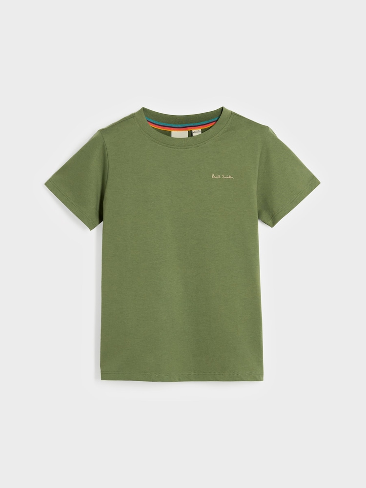 Neutre/Marine - Paul Smith Junior Garçons Signature T-shirt 3 Pack - Image 5 of 6