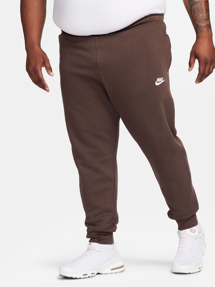 Nike Brown Club Joggers - Image 8 of 16