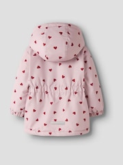 Name It Purple Heart Printed Shower Proof Jacket - Image 4 of 5