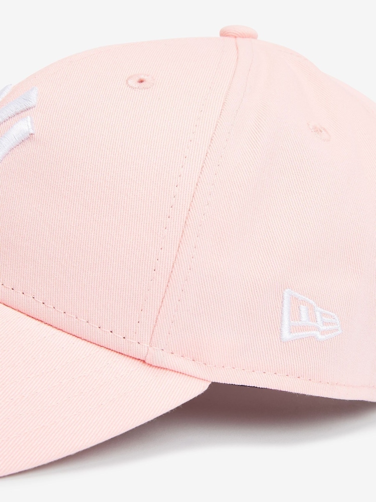 Rosa melocotón - Gorra básica de algodón 100 % con diseño de los New York Yankees 9 FORTY New Era® - Imagen 2 de 3