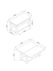Dark Bronx Coffee Table With Flip Top - Image 10 of 10