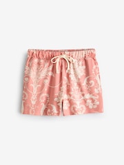 Laura Ashley Ecru/Peach 100% Cotton Pointelle Cami And Jersey Short Pyjamas - Image 8 of 8