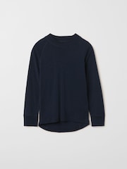 Polarn O. Pyret Blue Merino Wool Top - Image 1 of 3