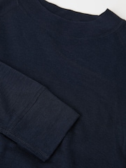 Polarn O. Pyret Blue Merino Wool Top - Image 2 of 3