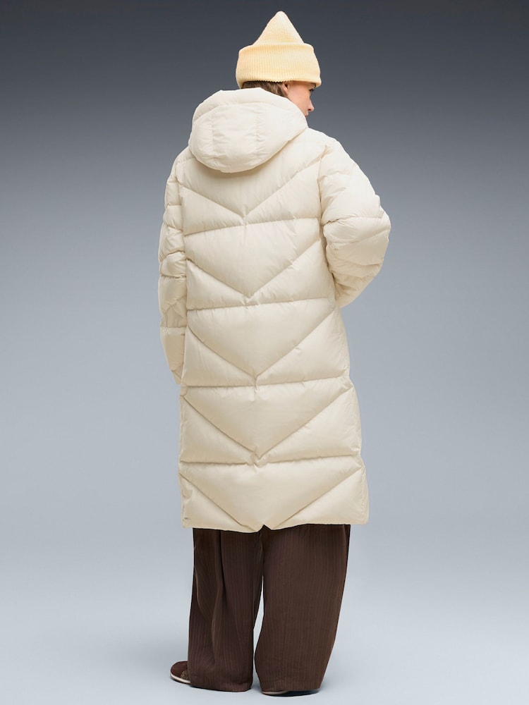 Puma White Hooded Down Puffer Coat - Image 2 of 5 Puma White Hooded Down Puffer Coat - Image 2 of 5