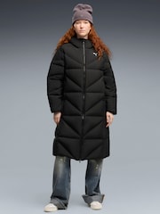 Puma Black Hooded Down Puffer Coat - Image 1 of 5