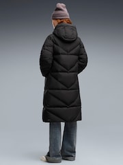 Puma Black Hooded Down Puffer Coat - Image 2 of 5