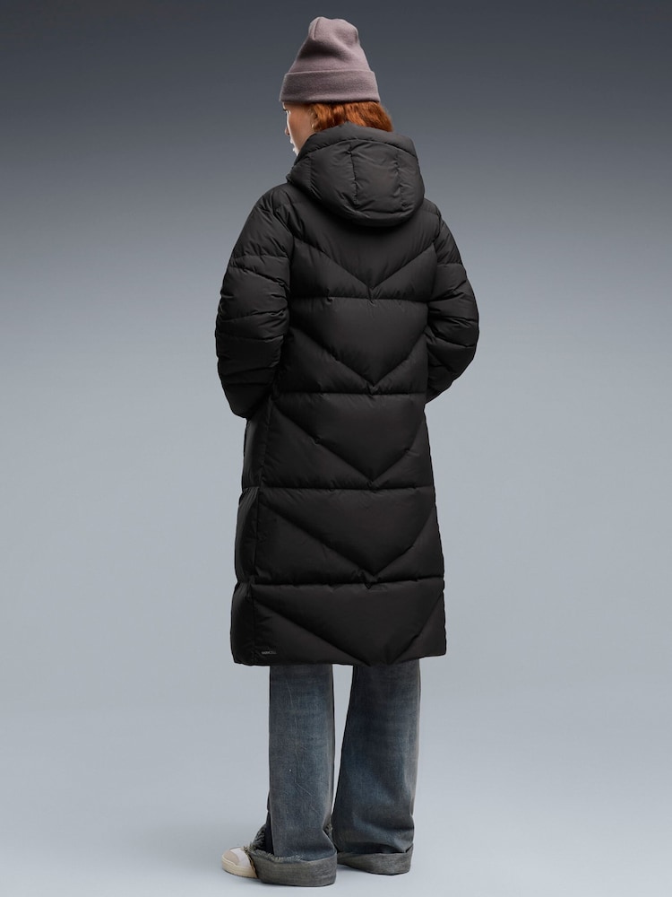 Puma Black Hooded Down Puffer Coat - Image 2 of 5 Puma Black Hooded Down Puffer Coat - Image 2 of 5