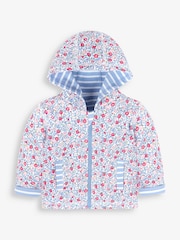 JoJo Maman Bébé Blue Ladybird Appliqué With Pet In Pocket Reversible Hoodie - Image 3 of 6