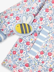 JoJo Maman Bébé Blue Ladybird Appliqué With Pet In Pocket Reversible Hoodie - Image 5 of 6