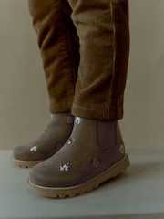 Khakigrün - Stiefel mit Reissverschluss und Stickerei - Bild 6 von 8