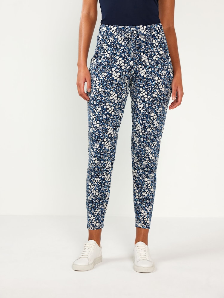 Blue Floral Jersey Joggers - Image 1 of 6