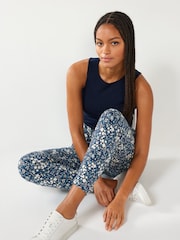 Blue Floral Jersey Joggers - Image 2 of 6