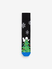 Snoopy Pattern Christmas Licence Socks 4 Pack - Image 3 of 6