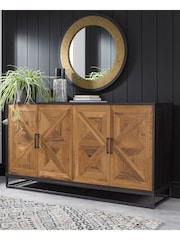 Bentley Designs Natural Indus Wide Sideboard - Image 1 of 4