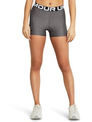 Under Armour Grey Womens Heat Gear HG Authentics 8 Inches Shorts - Image 1 of 6