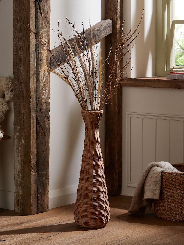 Natural Large Woven Vase - Image 1 of 5