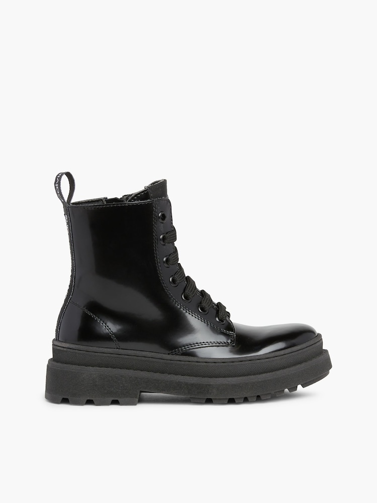 Calvin Klein Lace-up Black Boots - Image 1 of 6