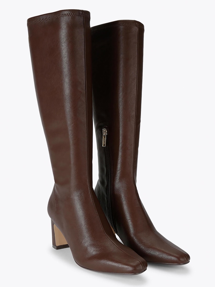 Steve Madden Brown Write-Up Knee Boots - Image 2 of 4
