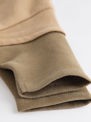 Khaki Green Sweat Hooded Baby Romper - Image 5 of 6