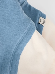 Blue Sweat Hooded Baby Romper - Image 7 of 8
