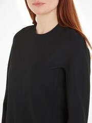 Calvin Klein Long Sleeve Black Shift Dress - Image 3 of 6