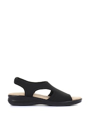 Schwarz - Pavers Damen Stretch-Sandalen - Bild 1 von 5