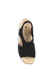 Schwarz - Pavers Damen Stretch-Sandalen - Bild 4 von 5
