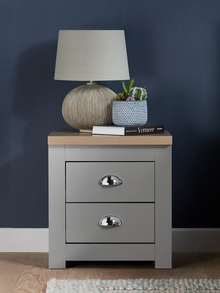 Birlea Grey Highgate Bedroom Bundle Grey & Oak Effect - Image 2 of 5 Birlea Grey Highgate Bedroom Bundle Grey & Oak Effect - Image 2 of 5