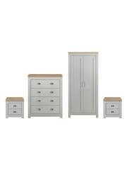 Birlea Grey Highgate Bedroom Bundle Grey & Oak Effect - Image 5 of 5