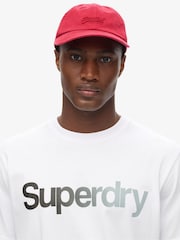 Superdry White 100% Cotton Core Logo Fade Loose T-Shirt - Image 4 of 6