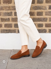 Novo Brown Fresia Flat Slip On Loafer - Image 1 of 3