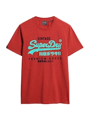 Superdry Red Vintage Logo Duo T-Shirt - Image 4 of 6