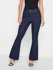 PixieGirl Petite Blue DK BLU KICK FLARE JEAN - Image 1 of 4
