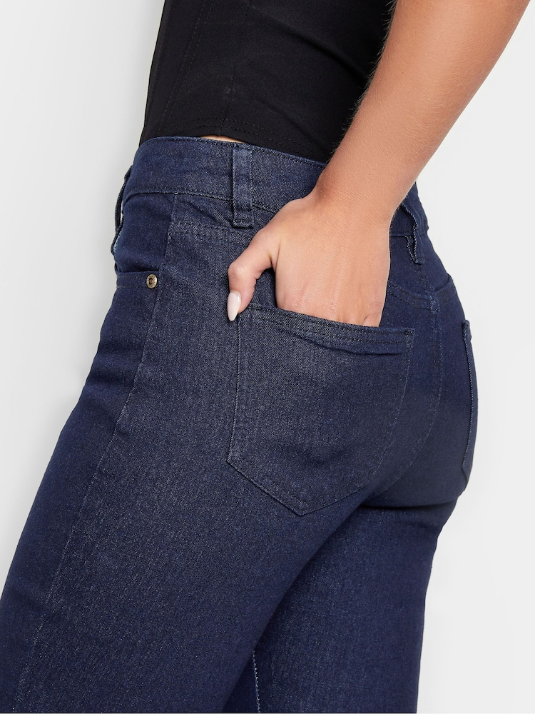 PixieGirl Petite Blue DK BLU KICK FLARE JEAN - Image 4 of 4