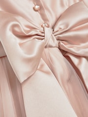Pink Flower Girl Bow Dress (3mths-16yrs) - Image 3 of 8