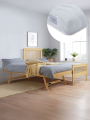Birlea Pine Buxton Guest Bed with 2 Nimbus Mattress - Image 2 of 7