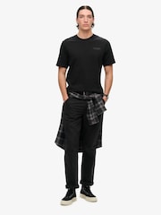 Superdry Black Small Logo 100% Cotton Luxury Sport Loose T-Shirt - Image 1 of 5